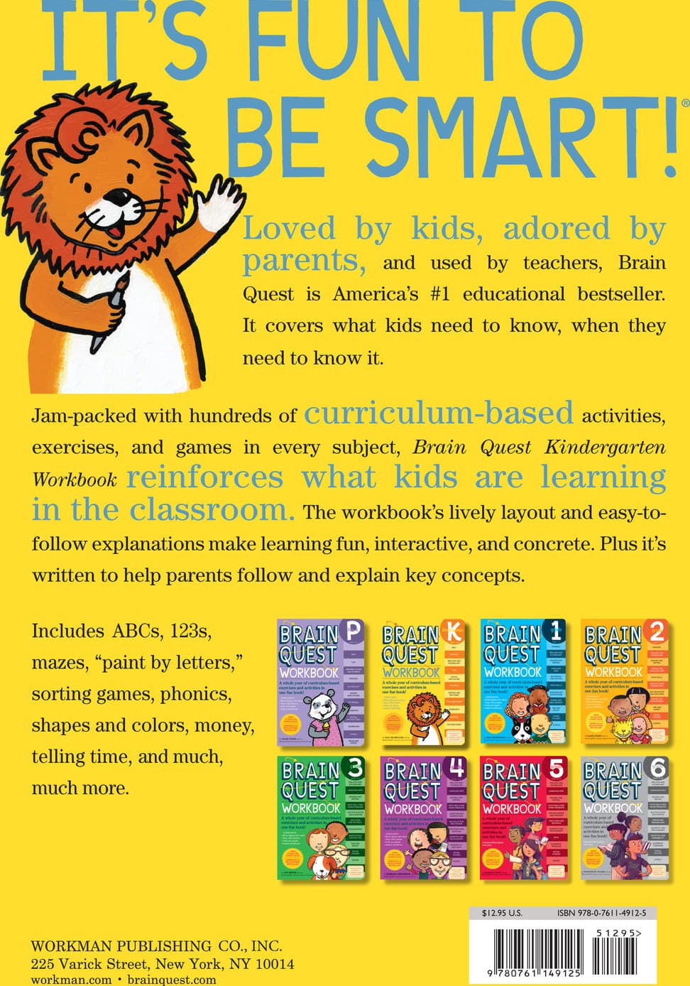BRAIN QUEST WORKBOOK: KINDERGARTEN — image 2