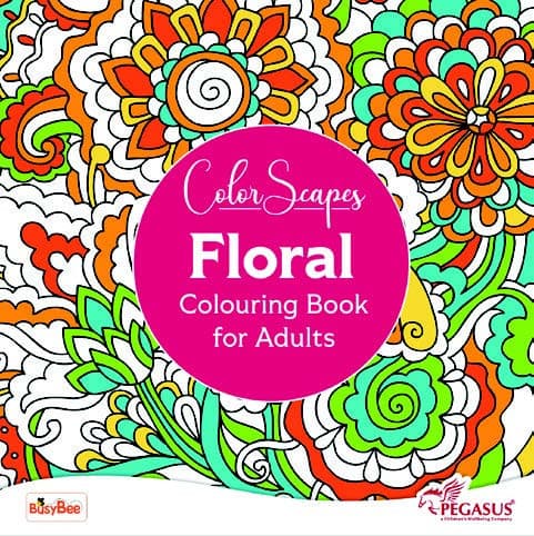 Color Scapes Floral Colouring Book For Adult