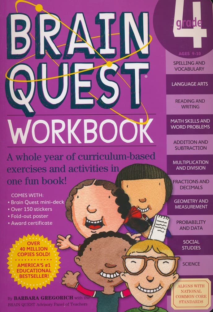 BRAIN QUEST WORKBOOK: GRADE 4 — image 1