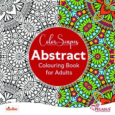 Color Scapes Abstract Colouring Book For Adult