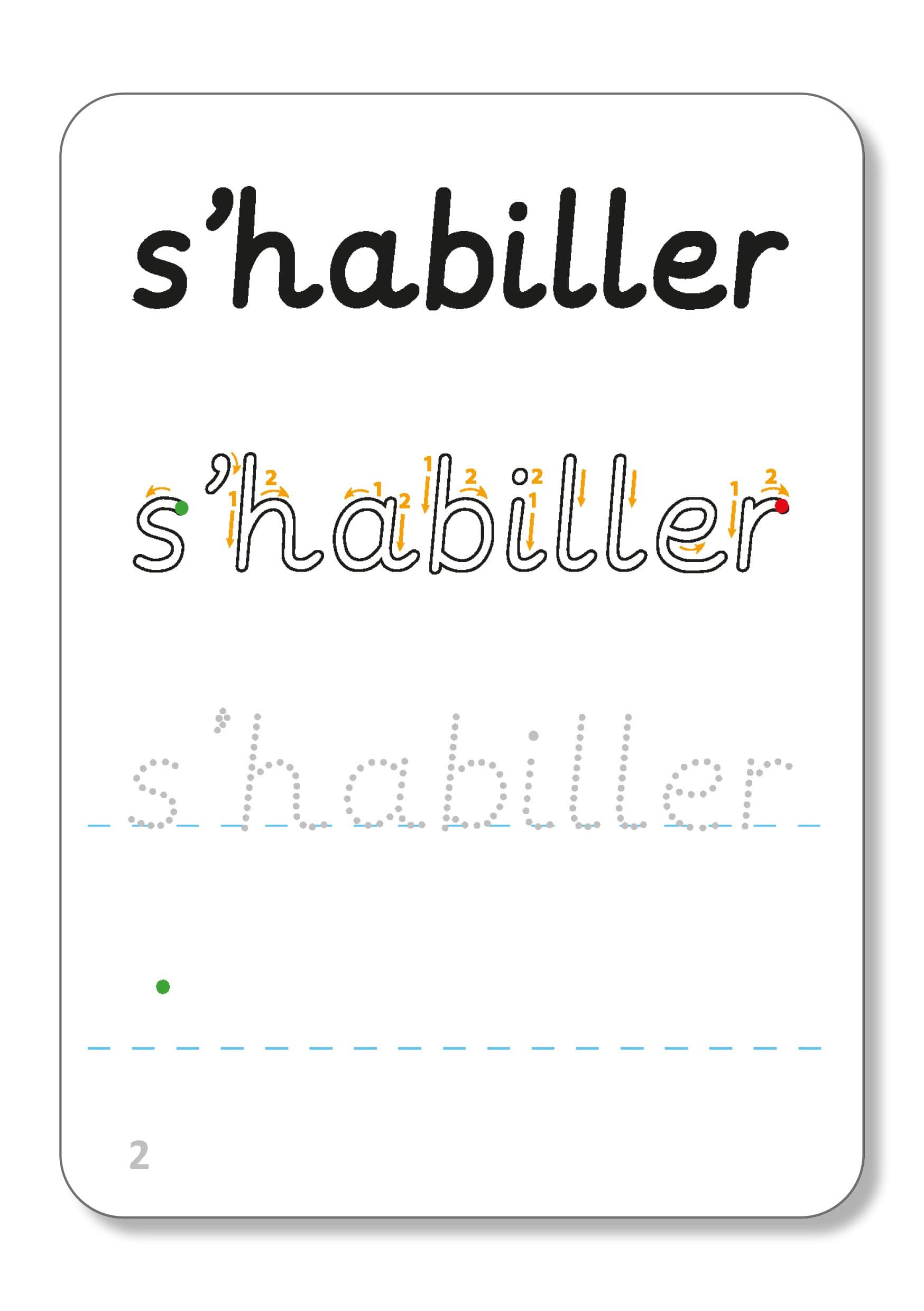 Actions In French- Write &Wipe Flash Cards — image 7