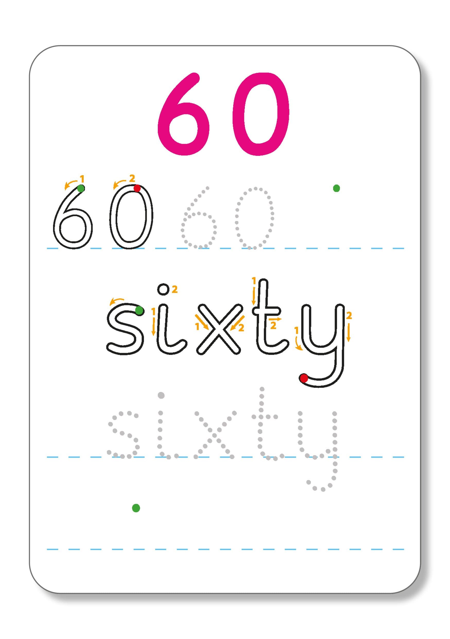 Numbers In English - Write & Wipe Flash Cards — image 7