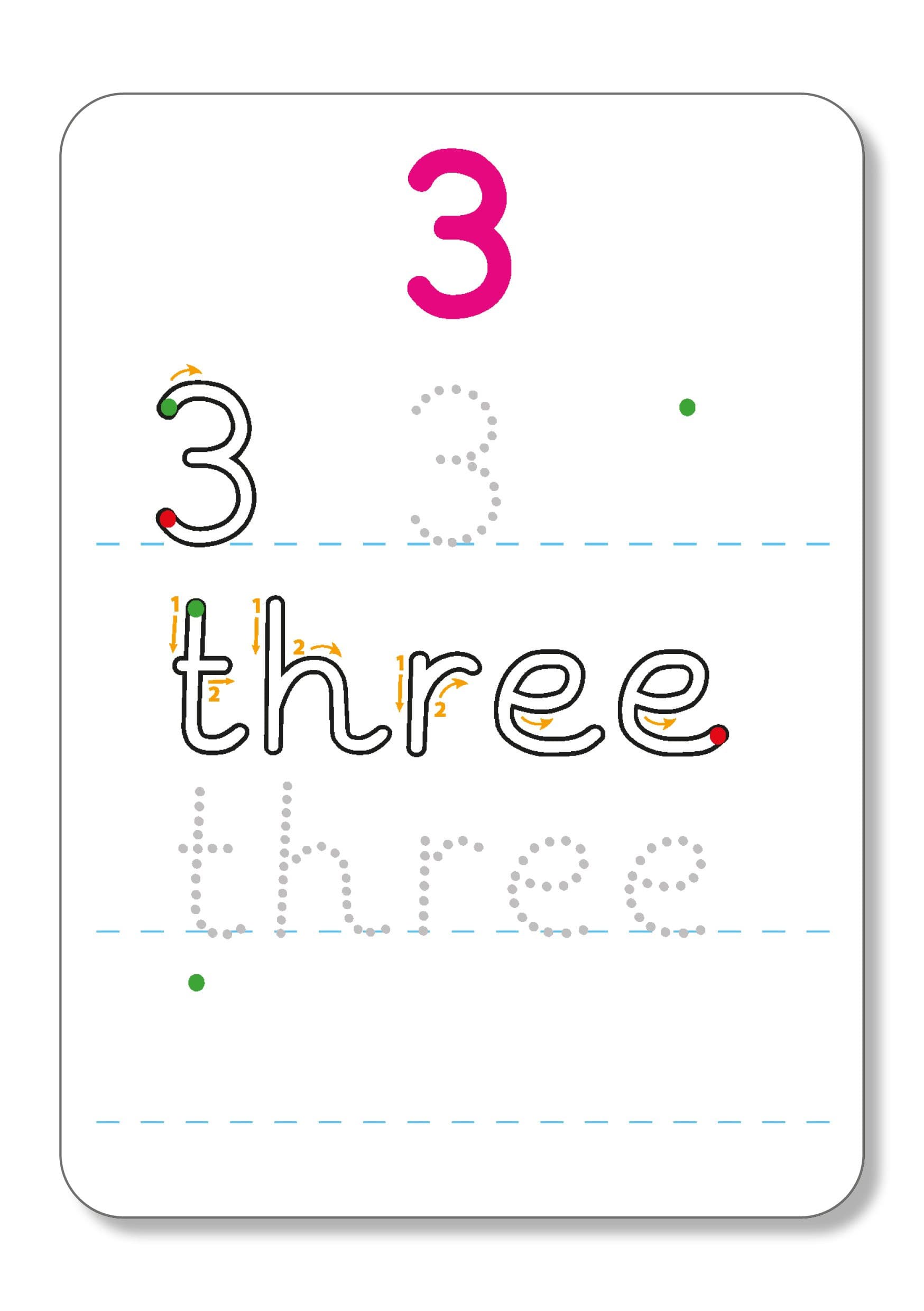 Numbers In English - Write & Wipe Flash Cards — image 5