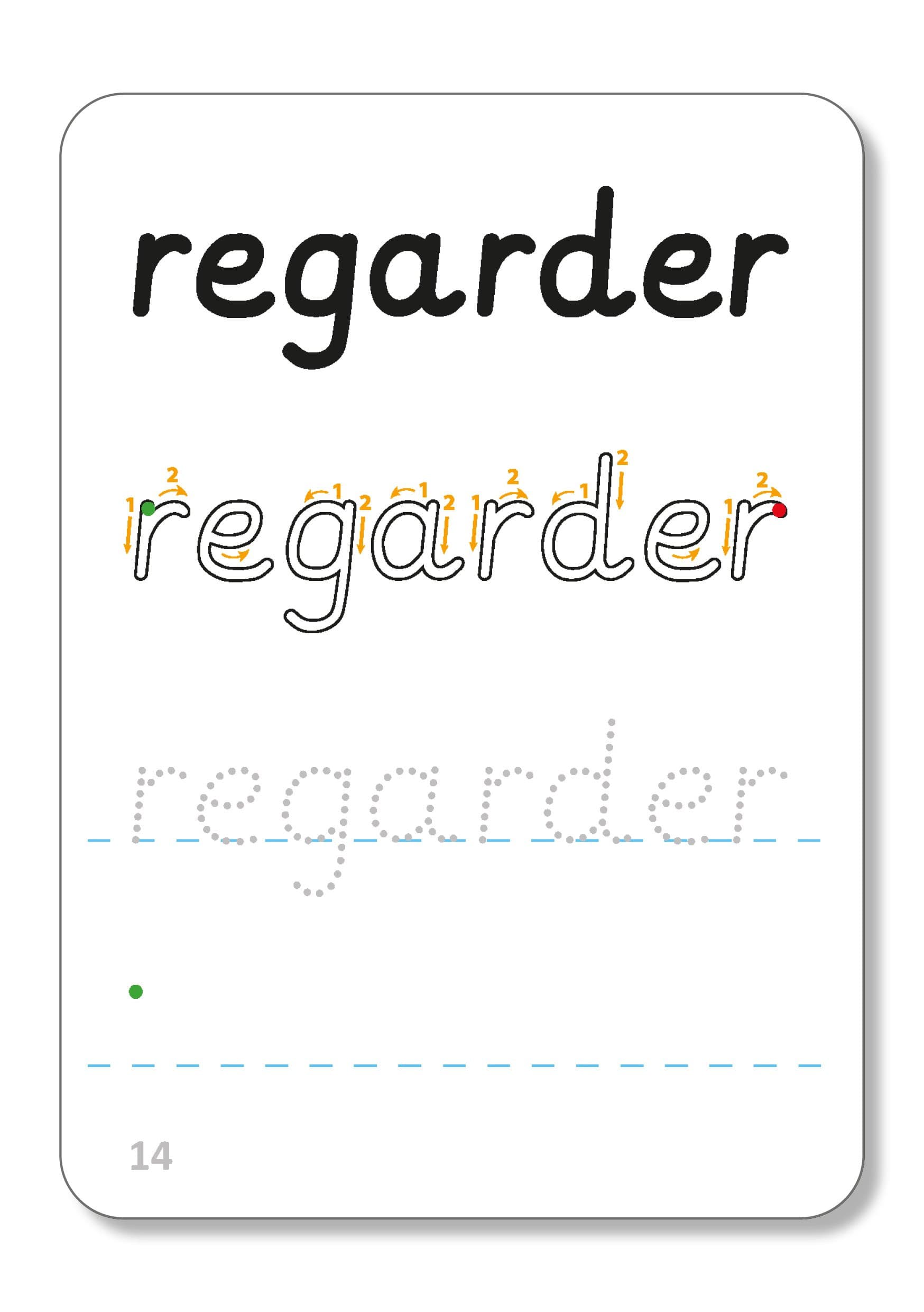 Actions In French- Write &Wipe Flash Cards — image 3