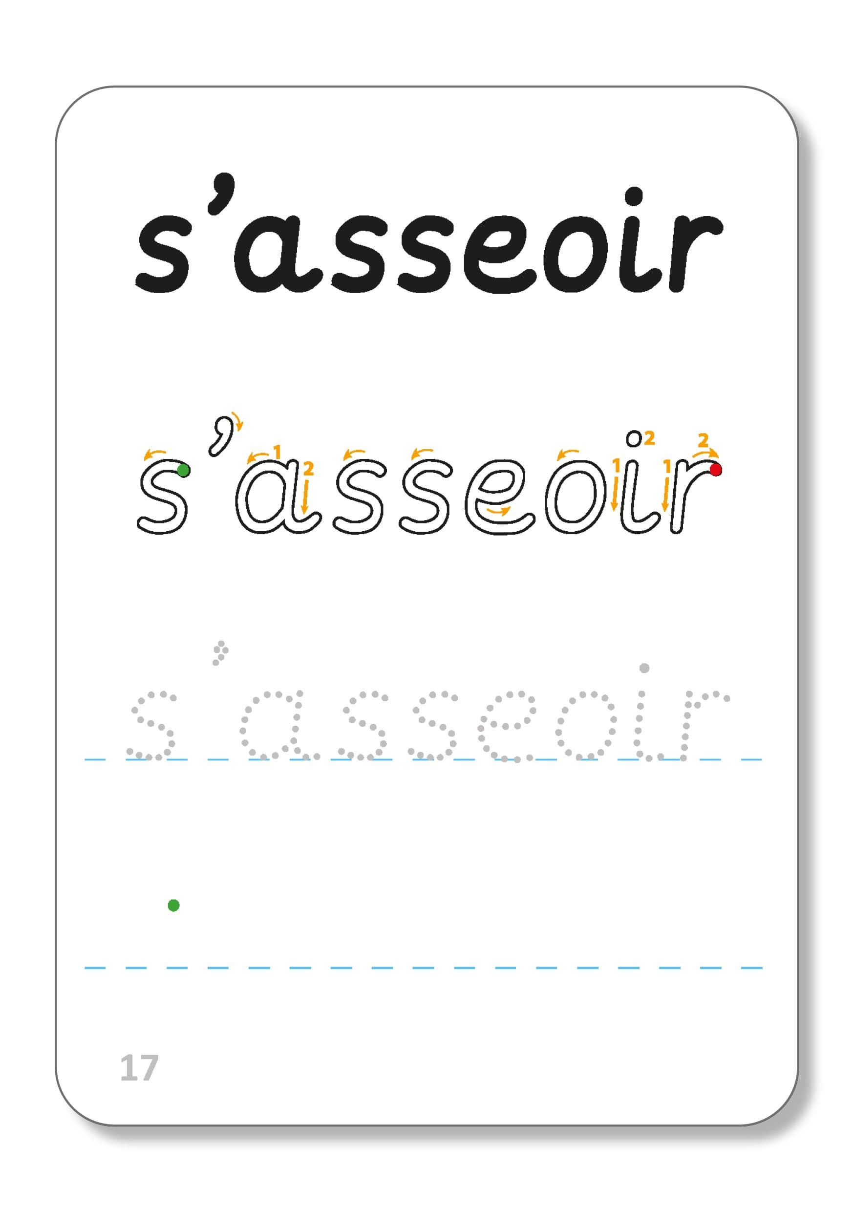 Actions In French- Write &Wipe Flash Cards — image 2