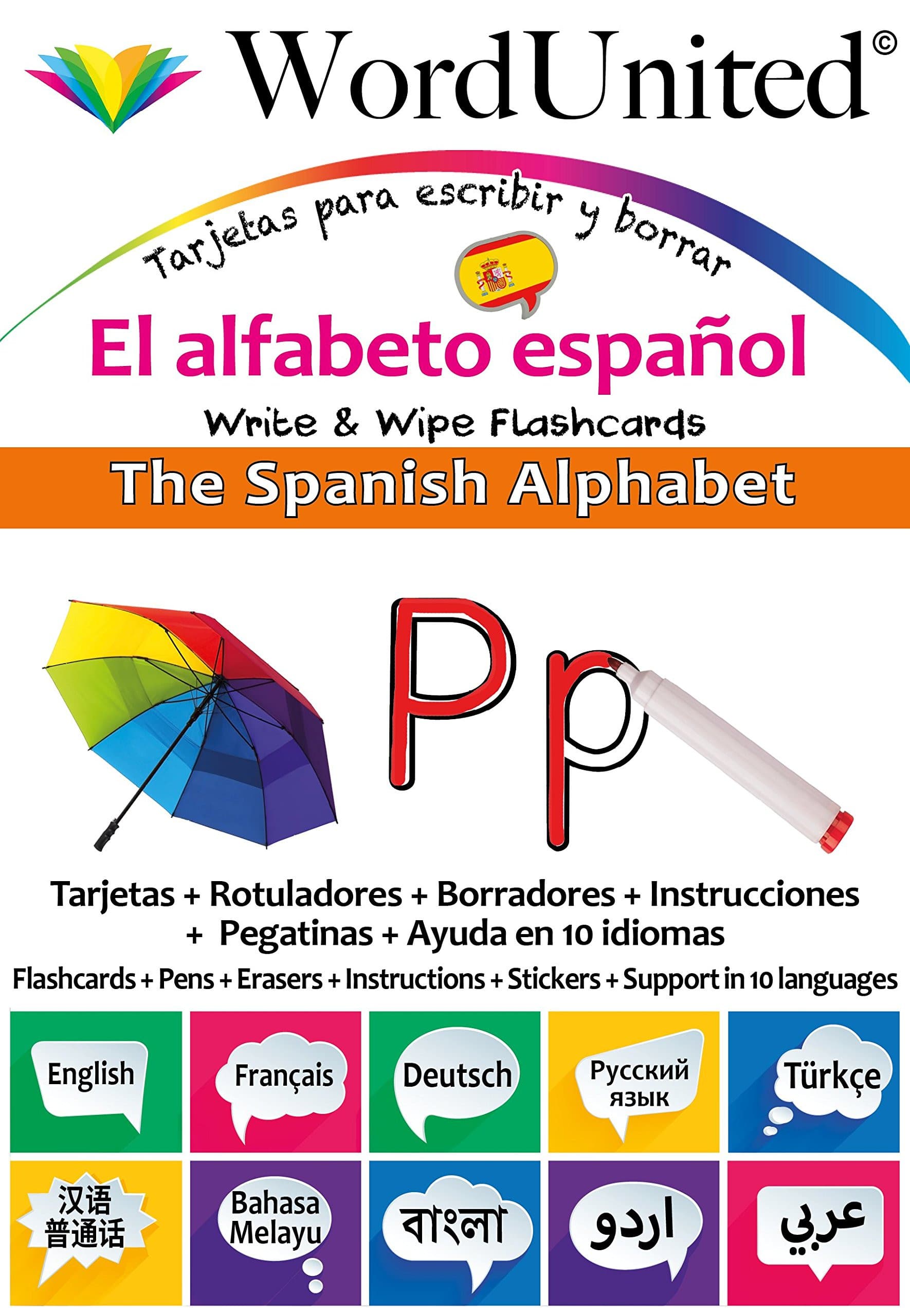 Spanish Alphabet - Write & Wipe Flash Cards — image 1