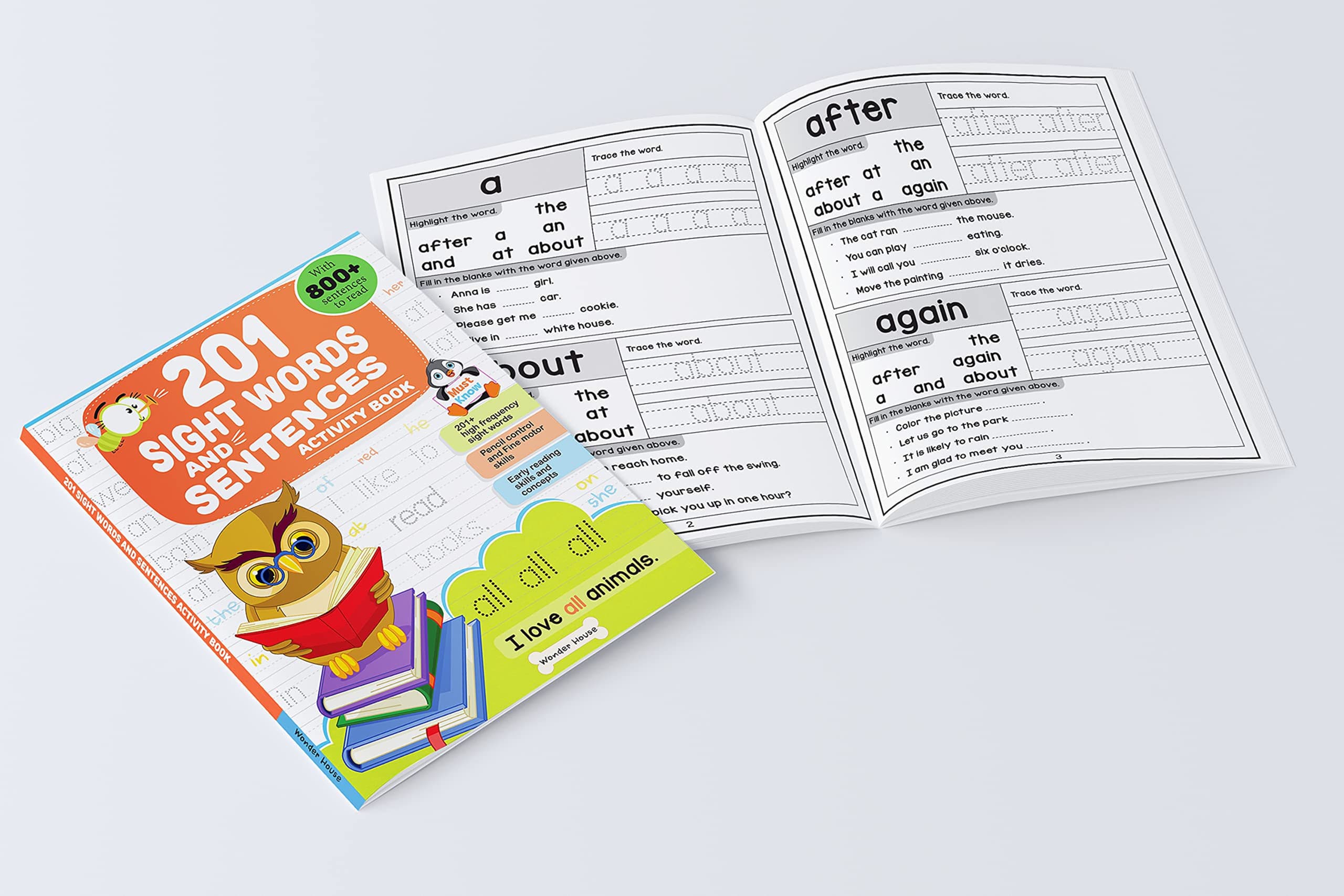 201 Sight Words And Sentences Activity Book