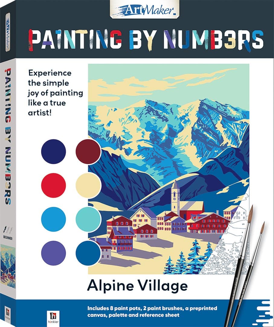 ART MAKER PAINT BY NUM ALPINE VIL
