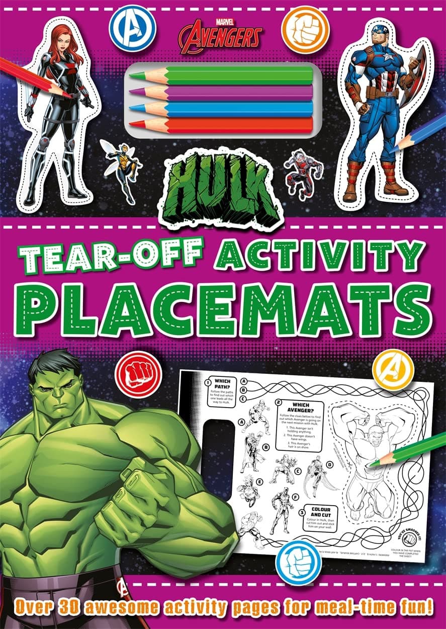 Marvel Avengers Tear - Off Activity Placemats