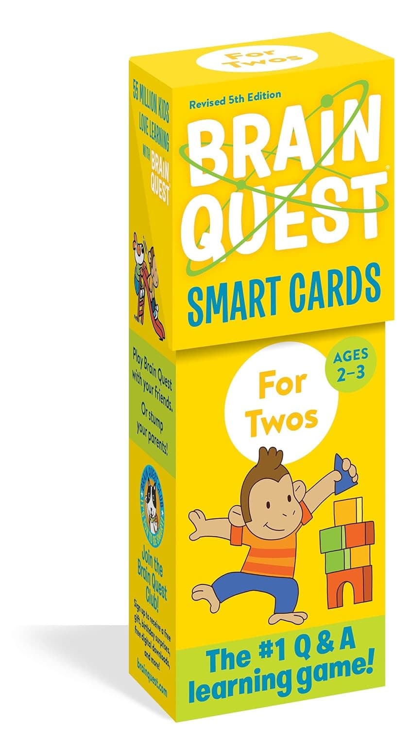 BRAIN QUEST FOR TWOS SMART CARDS REVISED 5TH EDITION