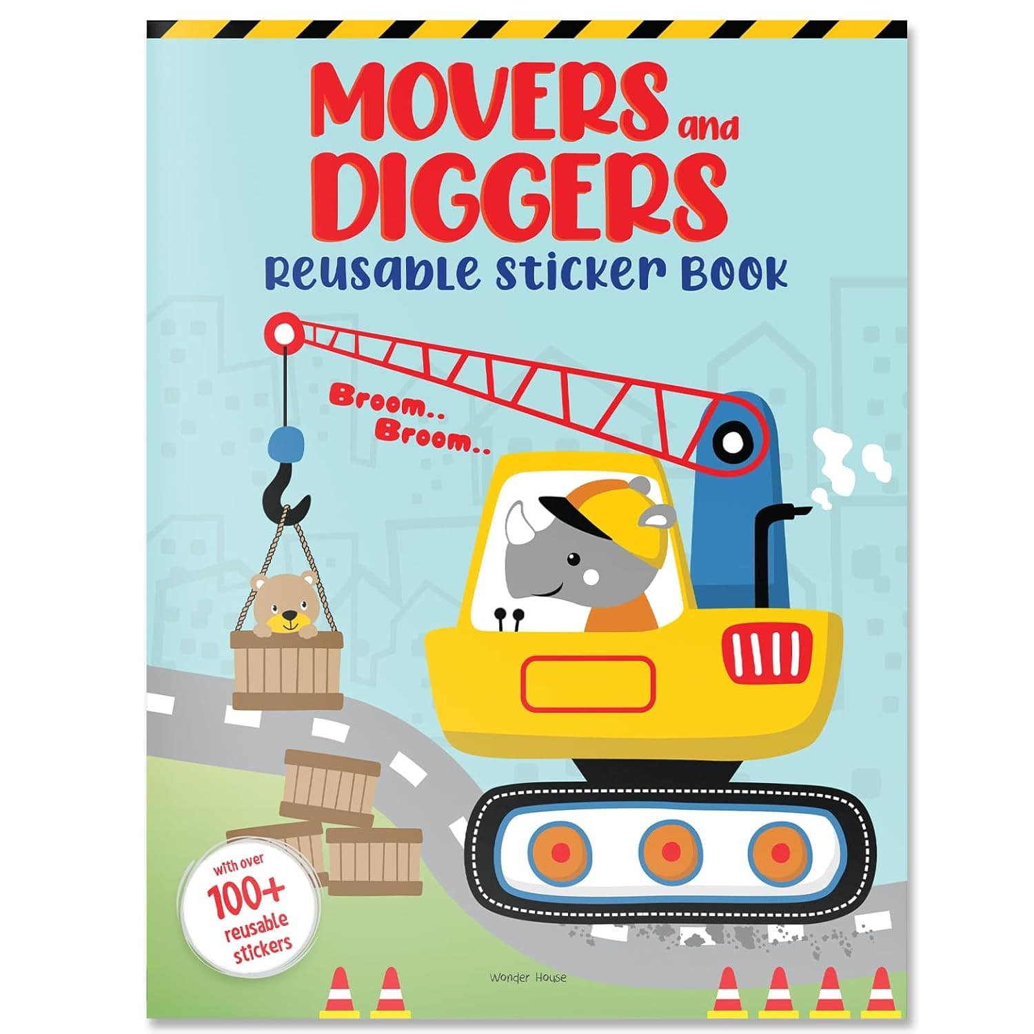 Movers and Diggers Reusable Sticker Book