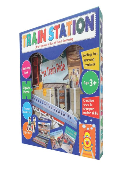 Puzzle Train Station Little Explorer's Box