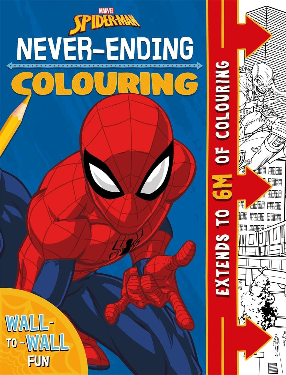 Marvel Spiderman Never-Ending Colouring Book