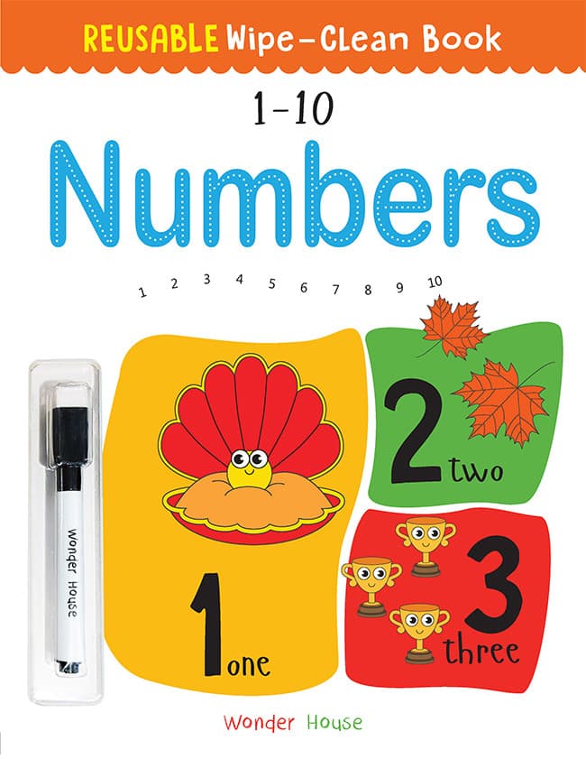 Reusable Wipe And Clean Book 1-10 Numbers : Write And Practice Numbers (1-10)