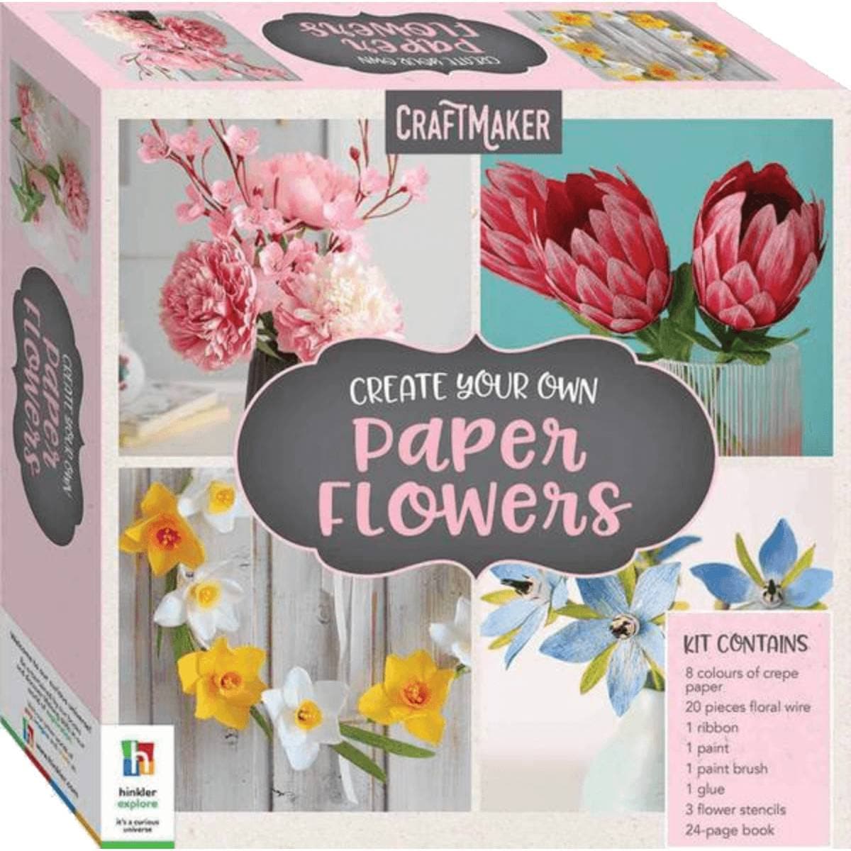 GIFT BOX CREATE OWN PAPER FLOWERS