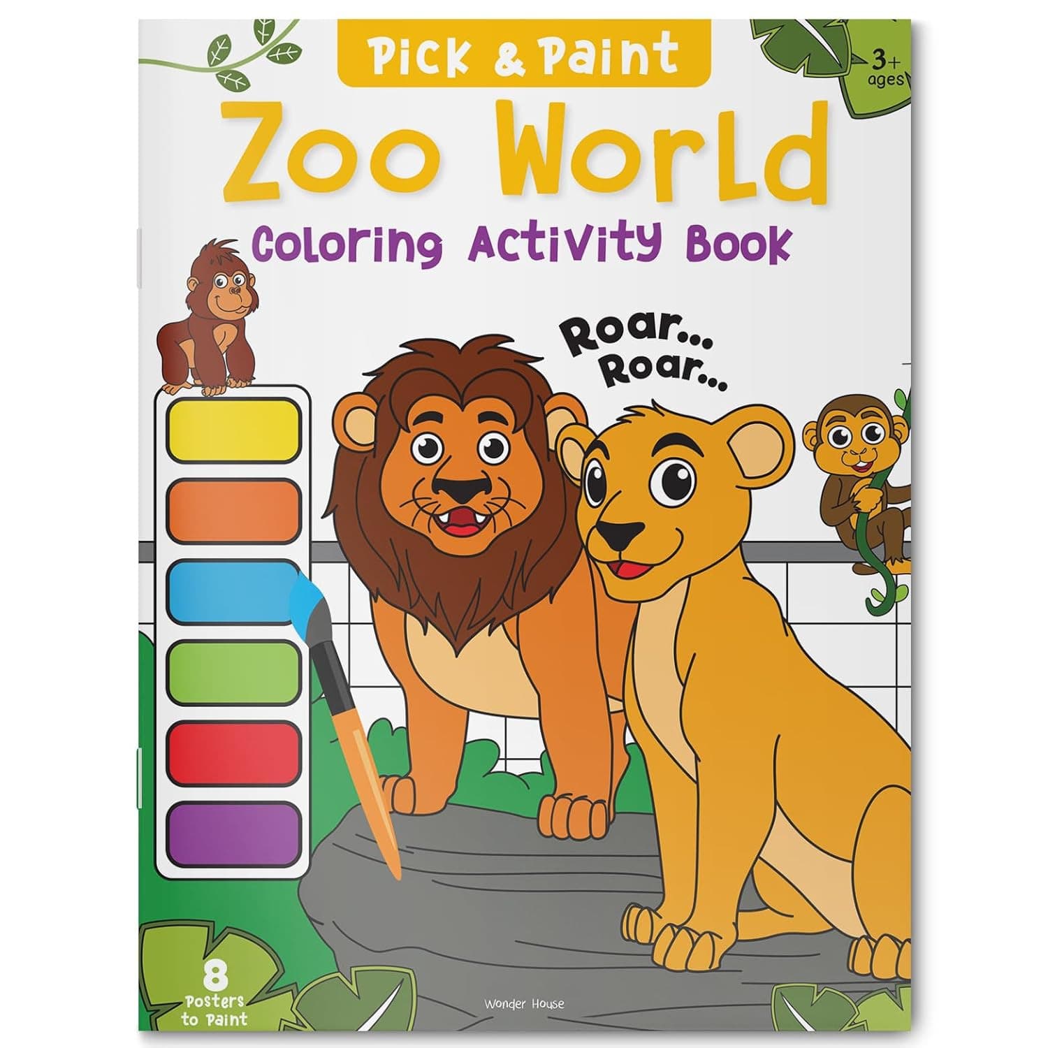 Pick and Paint Coloring Activity Kids Zoo World