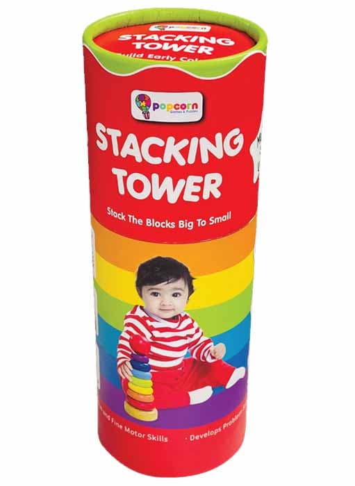 My First wooden stacking tower
