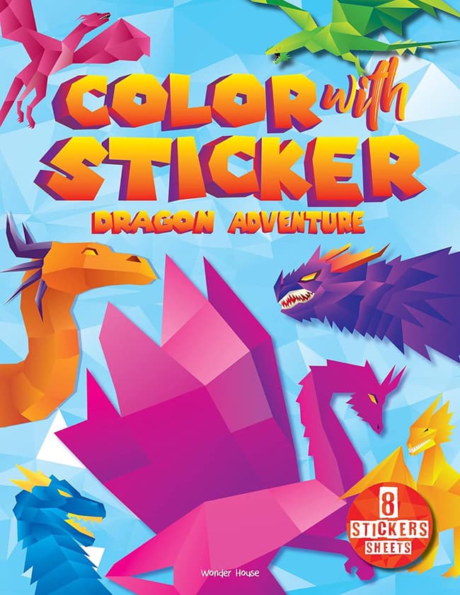 Color with Sticker - Dragon Adventure
