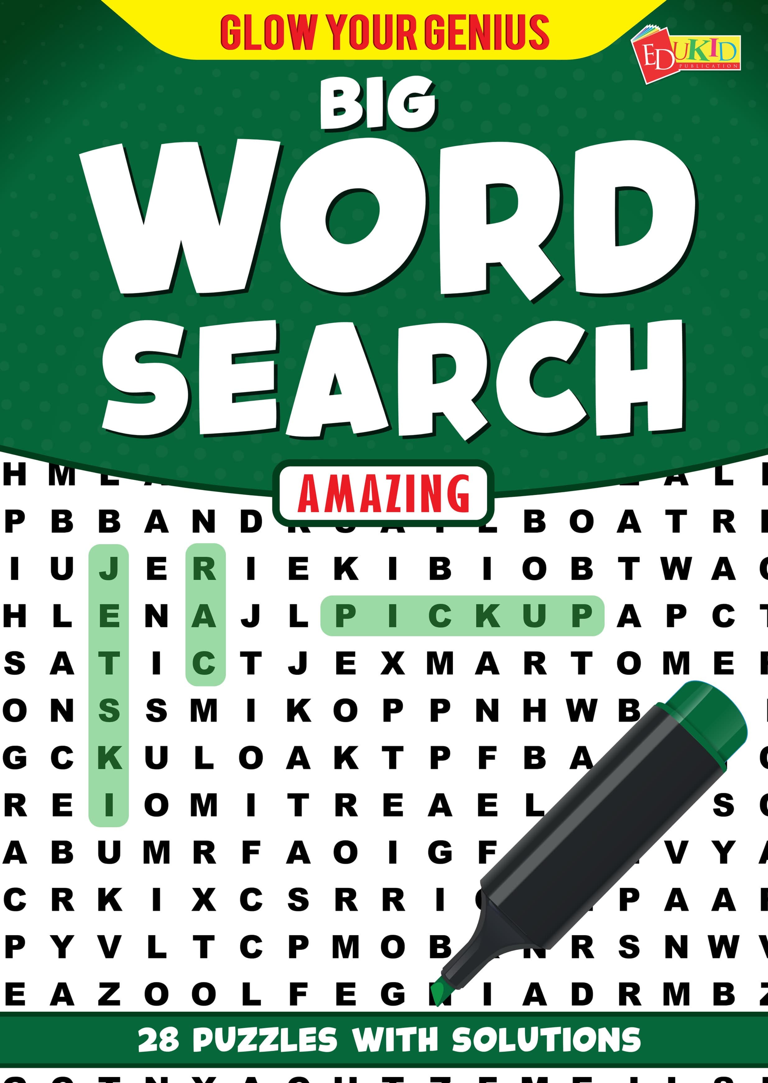 Glow Your Genius - Big Word Search Amazing