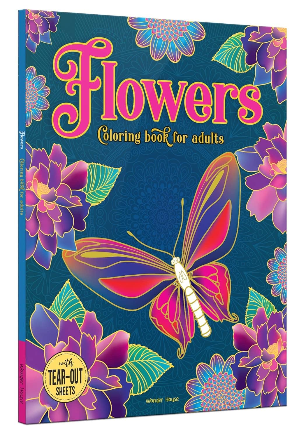 Flowers Coloring Book for Adult.