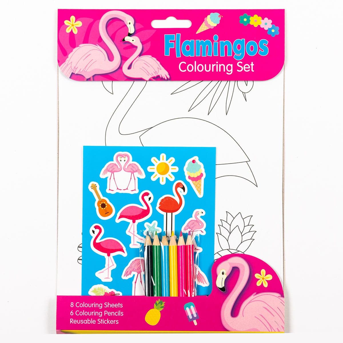 Flamingo Colouring Set — image 2