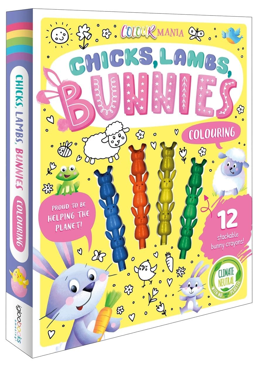 Colour Mania - Chicks,Lambs,Bunnies Colouring