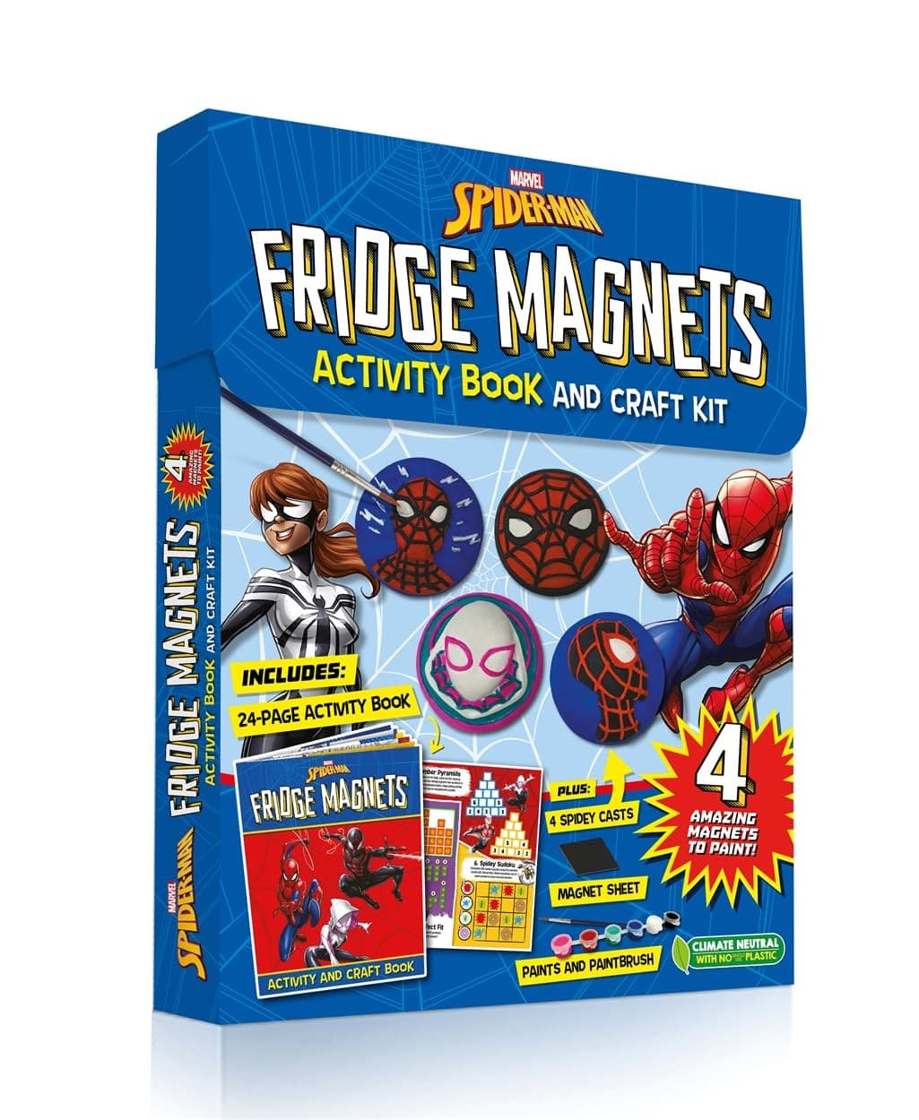 Marvel Spiderman Frioge Magnets Activity Book And Craft