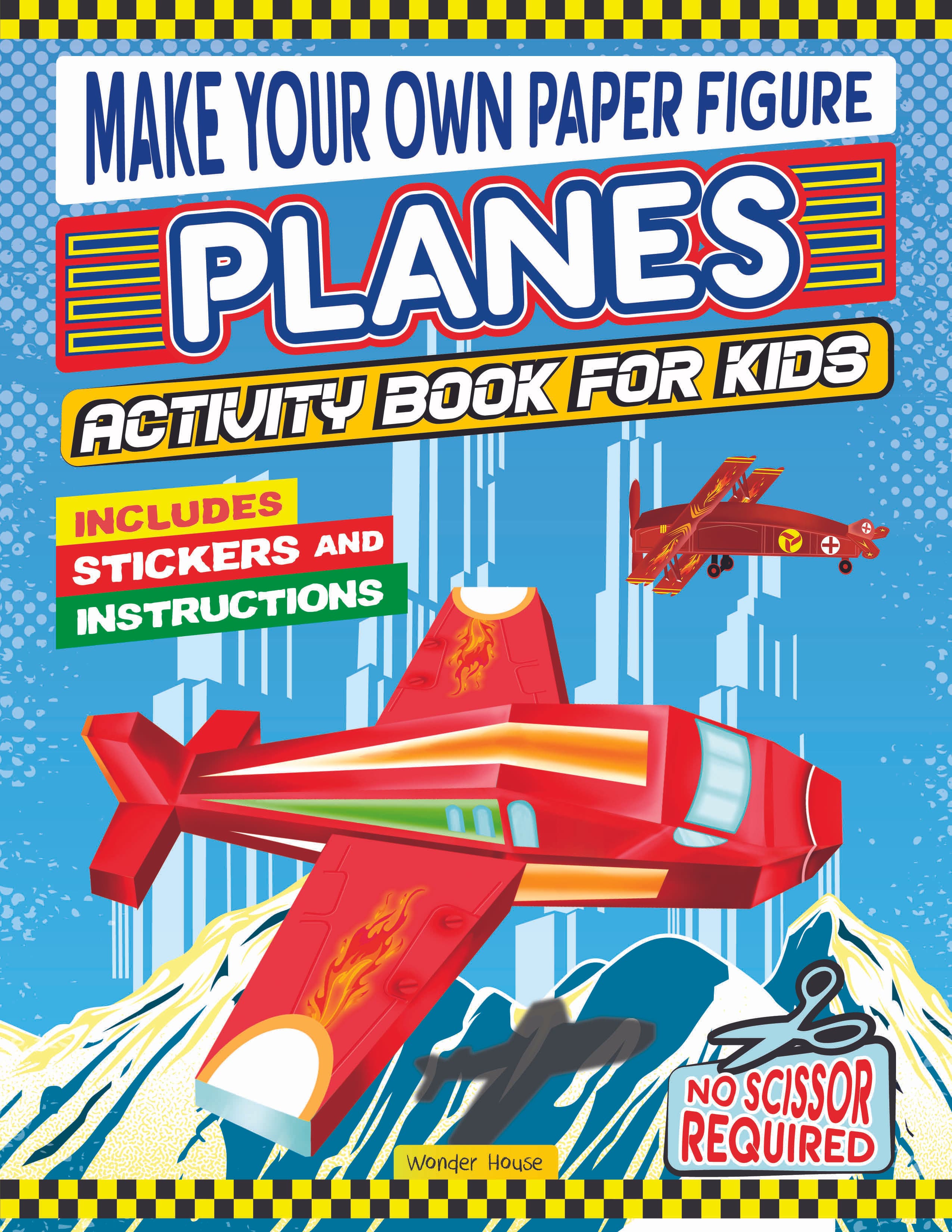 Make your own Paper Figure - Planes (Activity Book for kids)