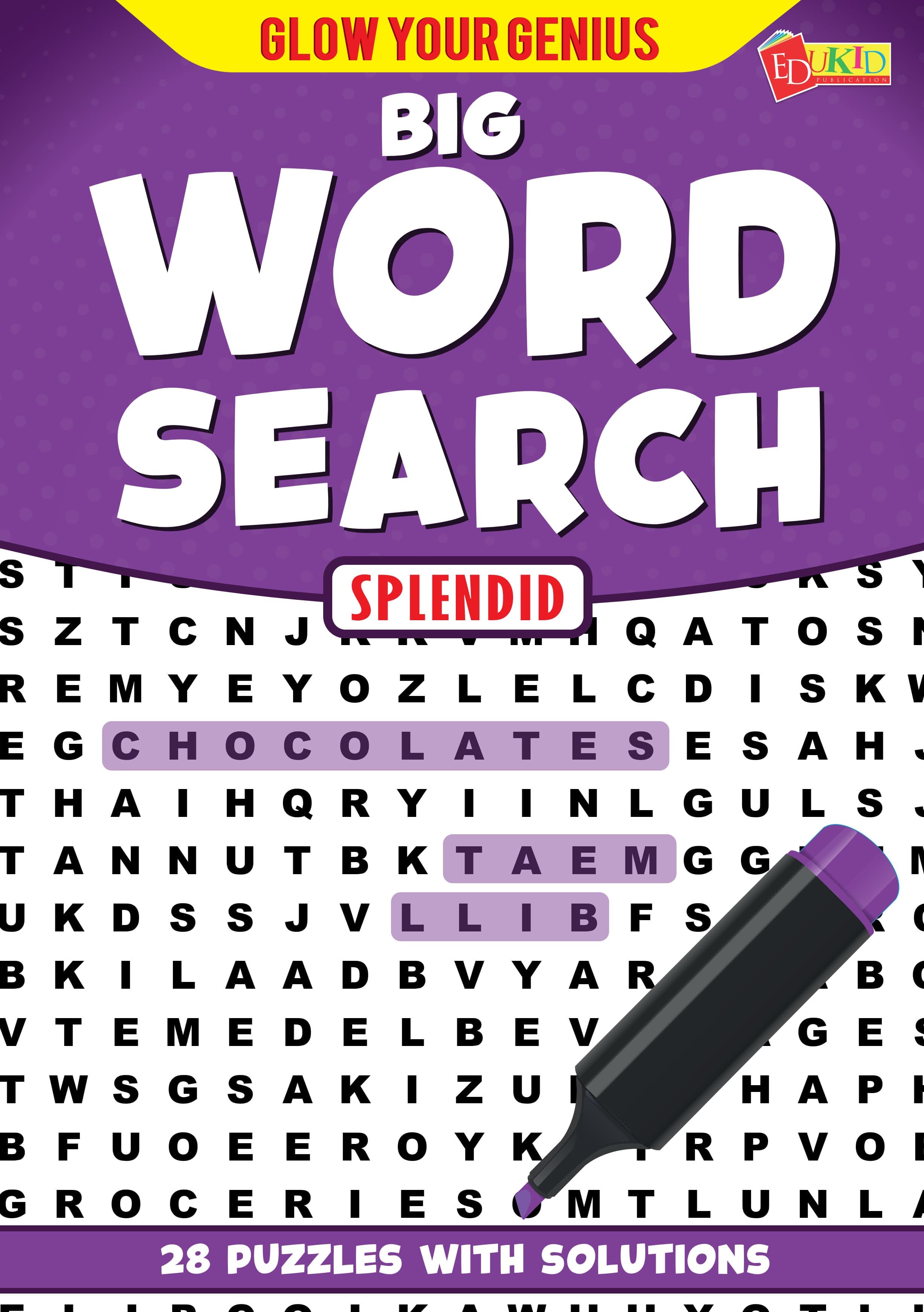Glow Your Genius - Big Word Search Splendid