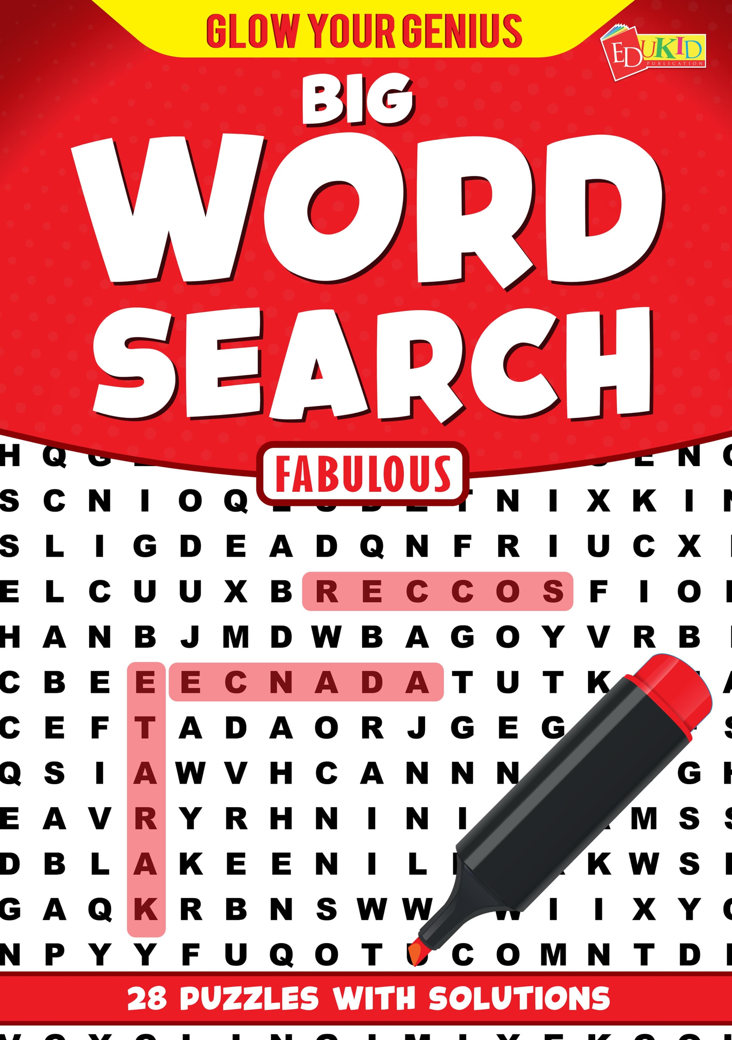 Glow Your Genius - Big Word Search Fabulous