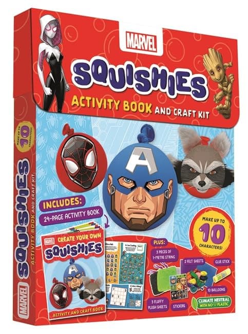 Marvel Squishies Activity Book And Craft Kit