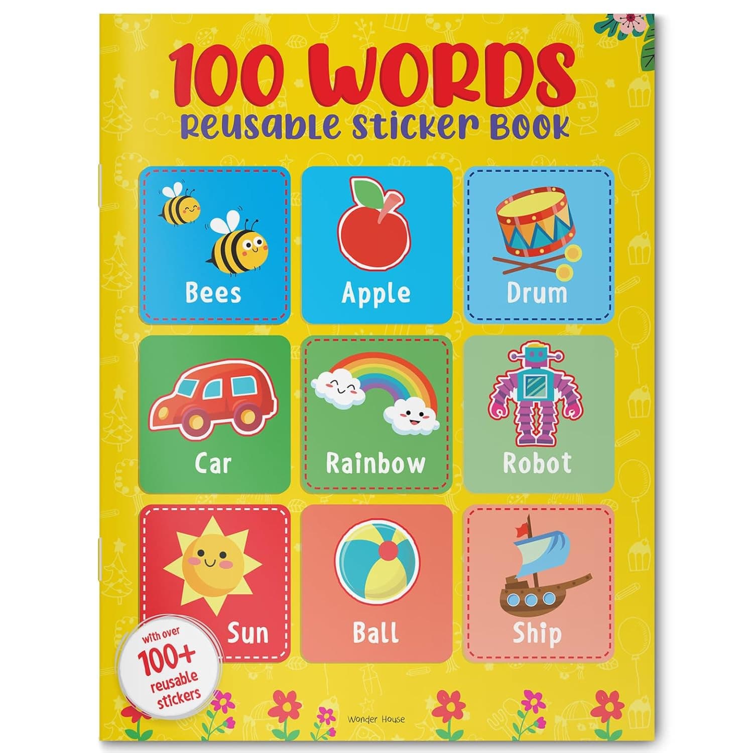 100 Words Reusabale Stickers