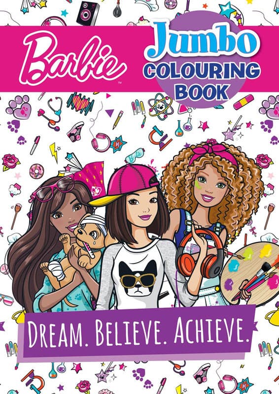 Barbie Jumbo Colouring Book