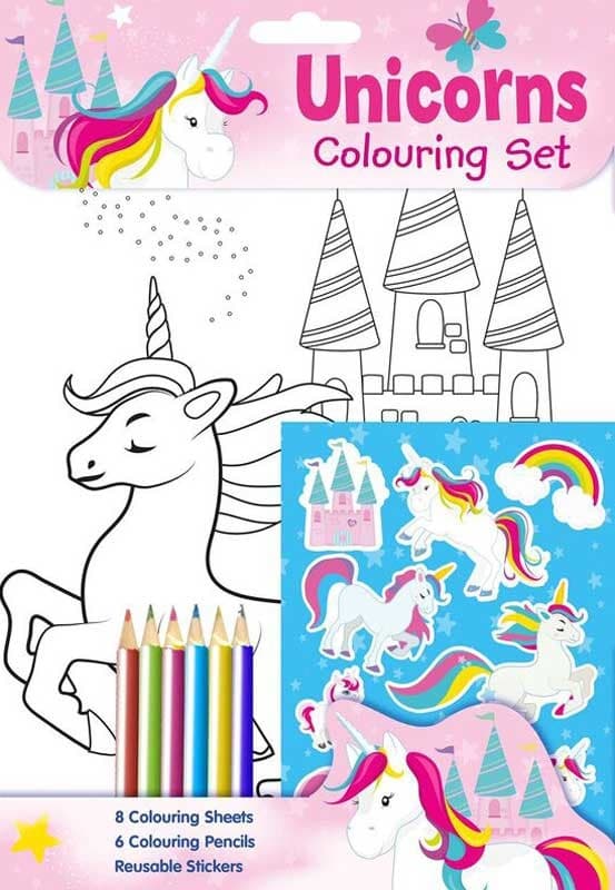Unicorns Colouring Set