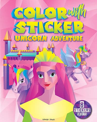 Color with Sticker - Unicorn Adventure