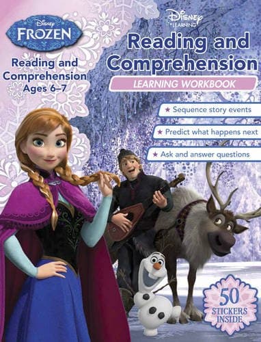 Disney Learning Frozen Reading & Comprehension Workbook Ages 6 7 7