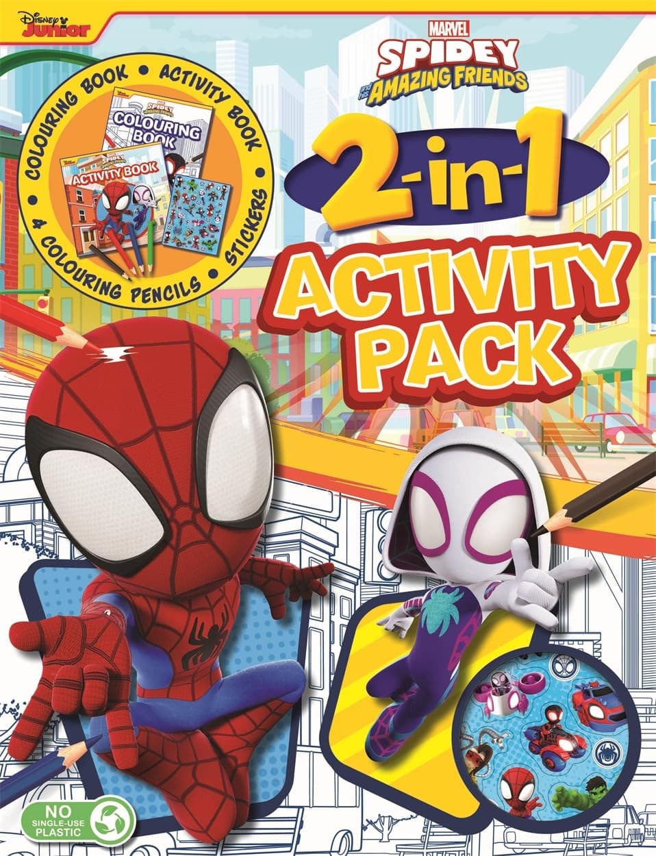 Marvel Spidey And His Amazing Friends 2 In 1 Activity Pack